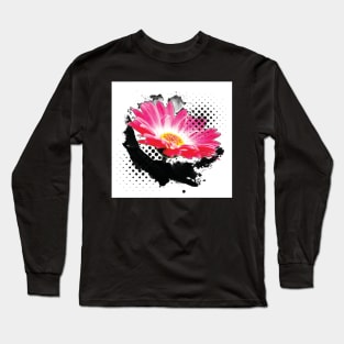 Abstract Flower Pop Art Long Sleeve T-Shirt